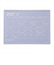 【2027年1月始まり】　マークス（MARK'S）　ノートブックカレンダー　M　マンスリーブロック　27WDR-NB1-PL　パープル　月曜始まり