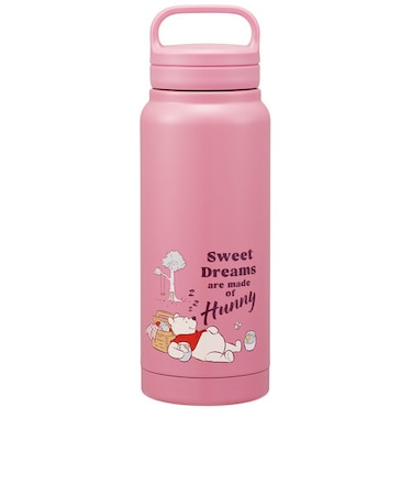 スケーター（Skater）　スクリューハンドル付マグボトル　くまのプーさん　500mL　STSC5　くすみピンク