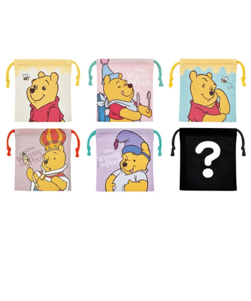 スケーター（Skater）　くまのプーさん　ブラインド　ランチ巾着　M　KBB21　単品