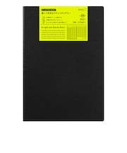 【2026年10月始まり】 ミドリ(MIDORI) フラットダイアリー A4 マンスリーブロック 22461 黒 月曜始まり