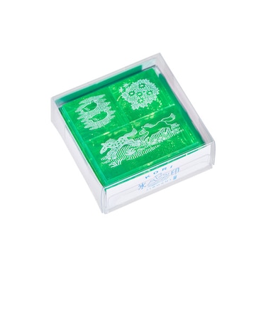 キングジム（KING　JIM）　透明スタンプ「氷印」　3個セット　CLSSCC－004　ソヨカゼセット