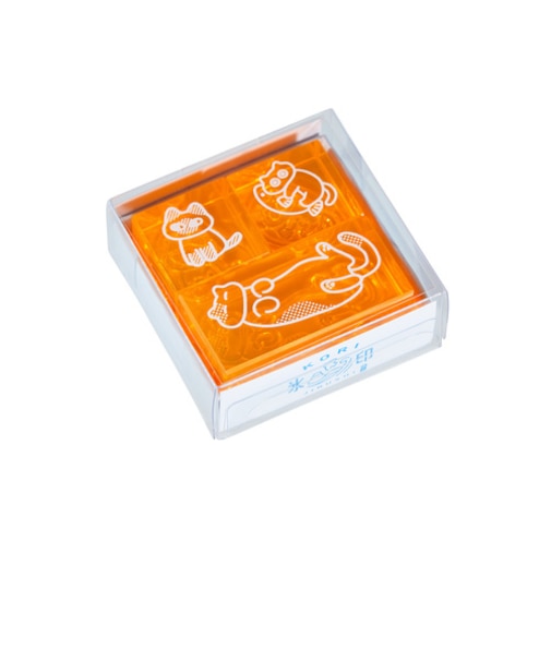 キングジム（KING　JIM）　透明スタンプ「氷印」　3個セット　CLSSCC－003　ノビノビセット