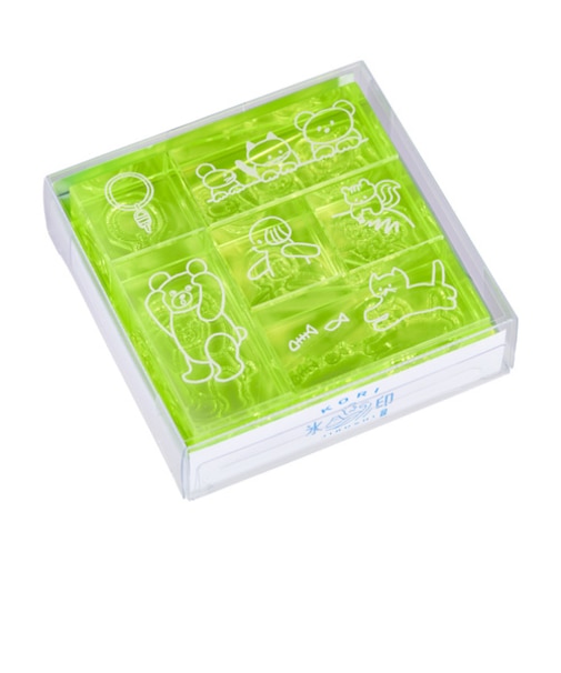キングジム（KING　JIM）　透明スタンプ「氷印」　6個セット　CLSSAC－001　トモダチセット