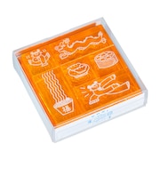キングジム（KING　JIM）　透明スタンプ「氷印」　6個セット　CLSSAC－003　チュウカセット