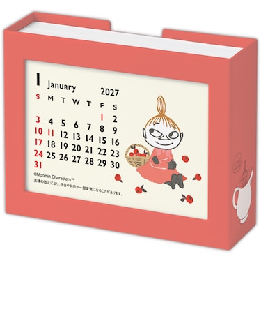 【2027年版・卓上】　ホールマーク（Hallmark）　卓上メモカレンダー　853495　ムーミン