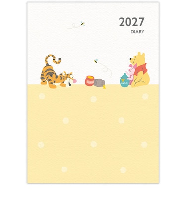 【2026年12月始まり】　ホールマーク（Hallmark）　ファミリーダイアリー　Disney　A5　マンスリーブロック　853716　プー　月曜始まり