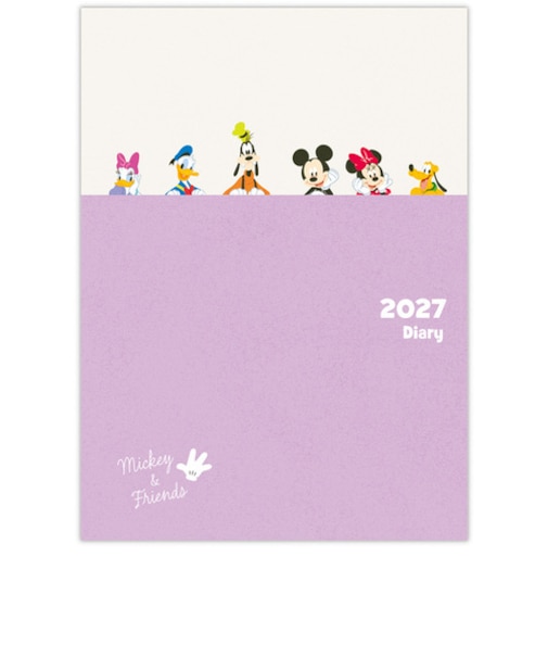 【2026年12月始まり】　ホールマーク（Hallmark）　ファミリーダイアリー　Disney　A5　マンスリーブロック　853709　ミッキー　月曜始まり