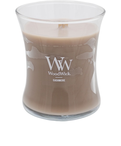 カメヤマ　WoodWick　ジャーキャンドル　M　カシミヤ