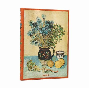 【2027年1月始まり】　ペーパーブランクス（Paperblanks）　ハードカバーダイアリー　B6　ウィークリーレフト　ヴァン・ゴッホの静物画　月曜始まり