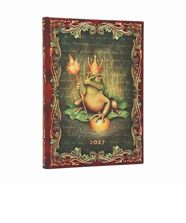 【2027年1月始まり】　ペーパーブランクス（Paperblanks）　ハードカバーダイアリー　B6　ウィークリーレフト　グリム兄弟　かえるの王子さま　月曜始ま