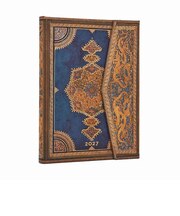 【2027年1月始まり】　ペーパーブランクス（Paperblanks）　ハードカバーダイアリー　B6　ウィークリーレフト　サファヴィー・インディゴ　月曜始まり