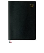 【2026年12月始まり】　ダイゴー　Appoint　ベーシックシリーズ　B5　ウィークリーレフト　E1038　ブラック　月曜始まり