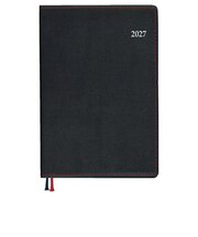 【2026年12月始まり】　ダイゴー　Appoint　ライト　A6　ウィークリーバーチカル　E8435　ブラック　月曜始まり