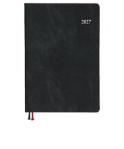【2026年12月始まり】　ダイゴー　Appoint　ライト　A6　ウィークリーホリゾンタル　E8439　ブラック　月曜始まり