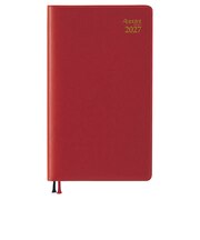【2026年12月始まり】 ダイゴー Appoint ベーシックシリーズ その他 ウィークリーレフト E1017 レッド 月曜始まり