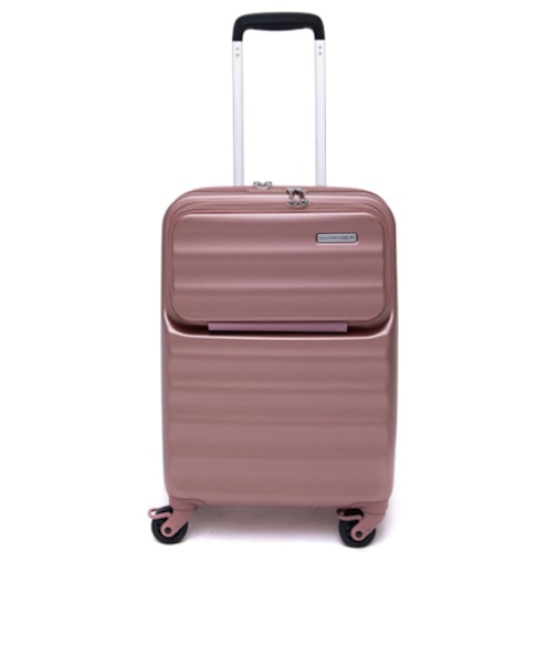 【お買い得】　ヌーベルバーグ（Nouvelle　Vague）　フロントオープンキャリーケース　Sサイズ　34L　ピンク