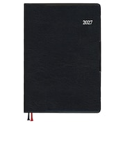 【2026年12月始まり】　ダイゴー　Appoint　ライト　A6　ウィークリーレフト　E8432　ブラック　月曜始まり