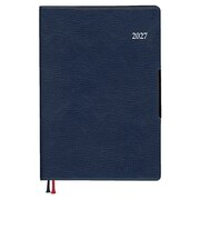 【2026年12月始まり】 ダイゴー Appoint ライト A6 マンスリーブロック E8441 ネイビー 月曜始まり