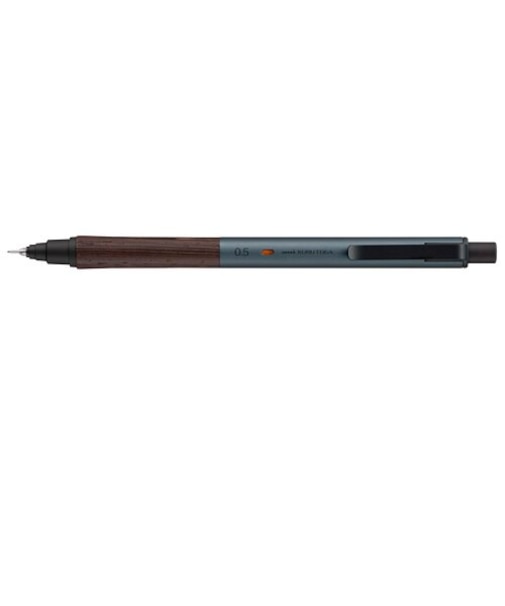 三菱鉛筆　クルトガ　Wood　ウッド　0.5mm　M5KW1P.23　スチールグレー