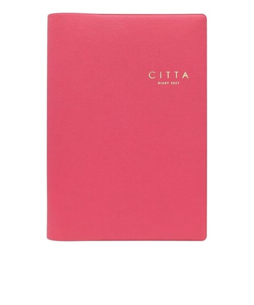 【2026年10月始まり】　チッタ（CITTA）　DIARY　A5　ウィークリーバーチカル　E5340　ビバマゼンタ　月曜始まり