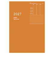 【2027年1月始まり】　ダイゴー　Appoint　ノートシリーズ　A5　ウィークリーバーチカル　E8155　オレンジ　月曜始まり