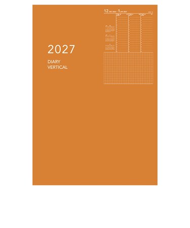 【2027年1月始まり】　ダイゴー　Appoint　ノートシリーズ　A5　ウィークリーバーチカル　E8155　オレンジ　月曜始まり