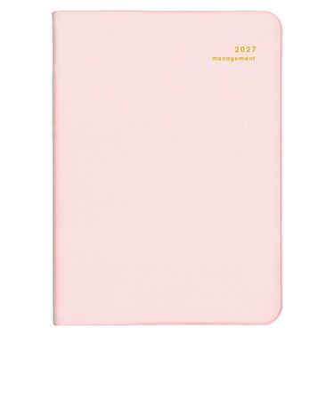 【2026年12月始まり】　ダイゴー　MILL　ダイアリー　A6　ウィークリーレフト　E7774　ピンク　月曜始まり