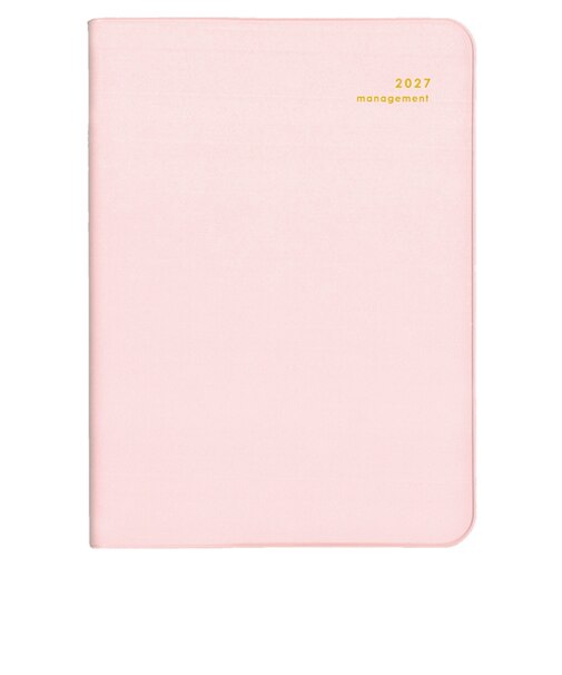 【2026年12月始まり】　ダイゴー　MILL　ダイアリー　A6　ウィークリーレフト　E7774　ピンク　月曜始まり