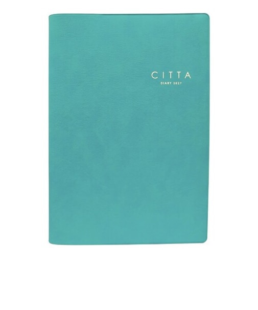 【2026年10月始まり】　チッタ（CITTA）　DIARY　A5　ウィークリーバーチカル　E5341　ラグーンブルー　月曜始まり