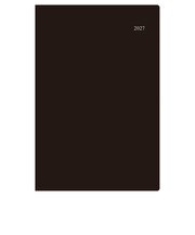 【2027年1月始まり】　ダイゴー　Appoint　チャートシリーズ　一覧タイプ　A5　マンスリーガントチャート　E1681　ブラック　月曜始まり