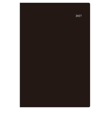 【2027年1月始まり】　ダイゴー　Appoint　チャートシリーズ　一覧タイプ　A5　マンスリーガントチャート　E1681　ブラック　月曜始まり