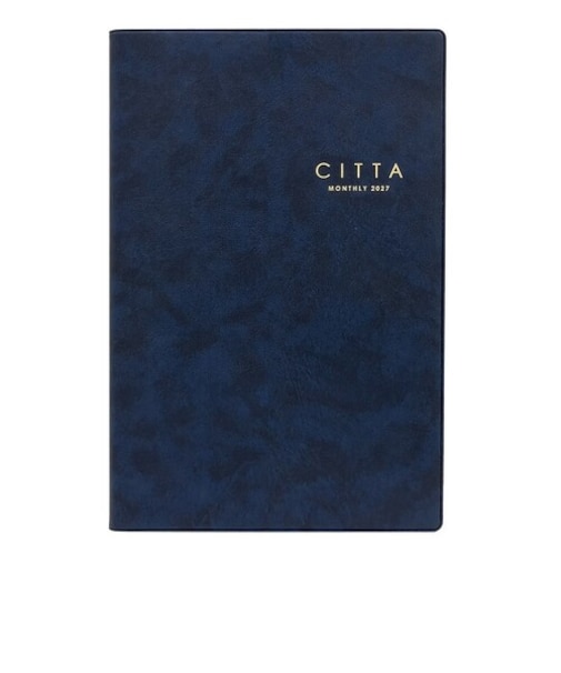 【2026年10月始まり】　チッタ（CITTA）　DIARY　B5　マンスリー見開き2ヶ月ブロック　E5347　ディープネイビー　月曜始まり