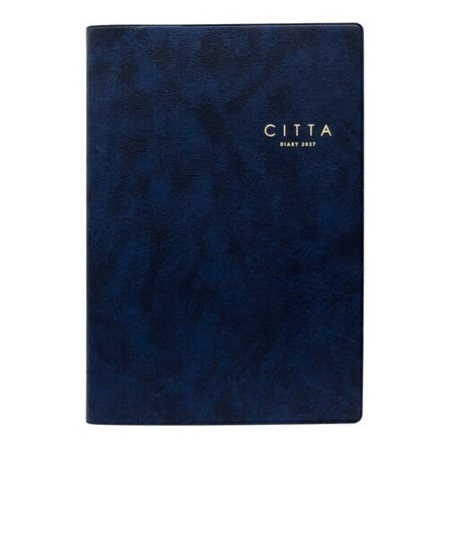 【2026年10月始まり】　チッタ（CITTA）　DIARY　A5　ウィークリーバーチカル　E5339　ディープネイビー　月曜始まり