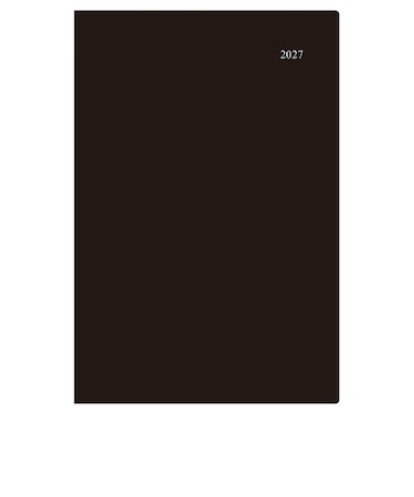 【2027年1月始まり】　ダイゴー　Appoint　チャートシリーズ　一覧タイプ　B5　マンスリーガントチャート　E1687　ブラック　月曜始まり