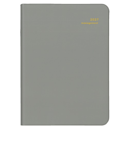 【2026年12月始まり】　ダイゴー　MILL　ダイアリー　A6　ウィークリーレフト　E7775　グレー　月曜始まり