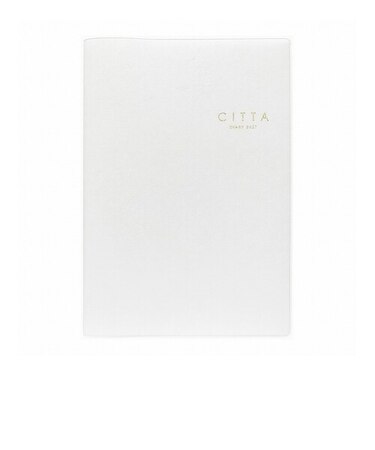 【2026年10月始まり】　チッタ（CITTA）　DIARY　B6　ウィークリーバーチカル　E5342　ピュアホワイト　月曜始まり