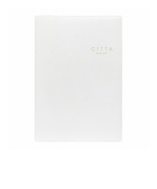 【2026年10月始まり】　チッタ（CITTA）　DIARY　B6　ウィークリーバーチカル　E5342　ピュアホワイト　月曜始まり