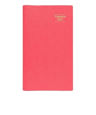 【2026年12月始まり】　ダイゴー　和田裕美のYokattaダイアリー　その他　ウィークリーレフト　E5348　ピンク　月曜始まり