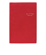【2026年10月始まり】　チッタ（CITTA）　DIARY　B5　マンスリー見開き2ヶ月ブロック　E5346　ルージュレッド　月曜始まり