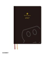 【2026年12月始まり】　ダイゴー　ディズニーダイアリー　B6　ウィークリーレフト　E6160　ミッキー/ブラック　月曜始まり