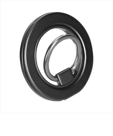 モッテル（MOTTERU）　マグネットリング&スタンド　両面マグネット　MOT－SRING09－BK　ブラック