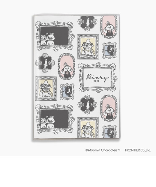 【2026年10月始まり】　フロンティア　MOOMIN　A5　マンスリーブロック　MM69077　Frame　月曜始まり