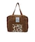 ダブリュピーシーパターンズ（Wpc.patterns）　グラース　トラベルパッカブル　ボストンバッグ　25L　31028－10　ブラウン／花と鳥