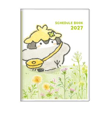 【2026年10月始まり】　サンスター文具　コウペンちゃん　A6　マンスリーブロック　S2959968　おはな　月曜始まり