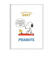 【2026年10月始まり】 サンスター文具 スヌーピー A6 マンスリーブロック S2959887 ホワイト 月曜始まり