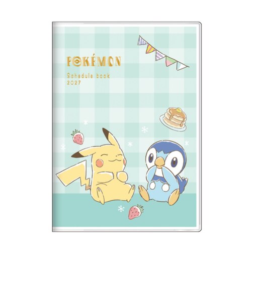 【2026年10月始まり】　サンスター文具　ポケットモンスター　B6　マンスリーブロック　S2960125　ピカチュウ＆ポッチャマ　月曜始まり