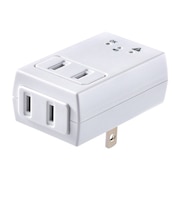 エルパ(ELPA) 過電流アラームで電気火災を防ぐ電源タップ AC2個口 A-A2L(W) ホワイト
