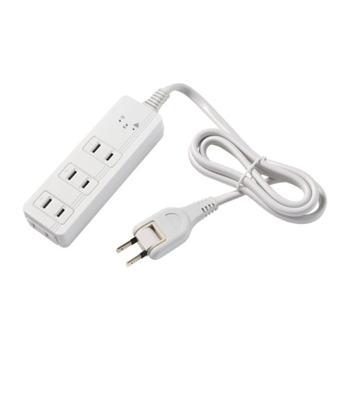 エルパ（ELPA）　過電流アラームで電気火災を防ぐ電源タップ　AC4個口　1m　WB－A41（W）　ホワイト