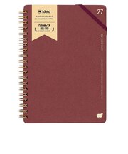 【2026年12月始まり】 クレイド(kleid) Kraft diary B6 マンスリーブロック No.8505-04 Burgundy 月曜始まり