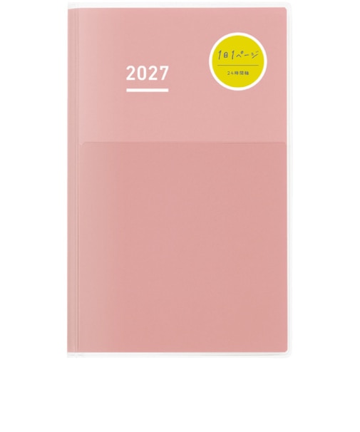 【2027年1月始まり】　コクヨ（KOKUYO）　ジブン手帳DAYs　A5スリム　デイリー1日1ページ　ニ-JD1P-27　ピンク　月曜始まり